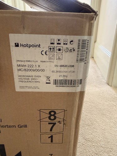 Brand new hotpoint microwave - brand,