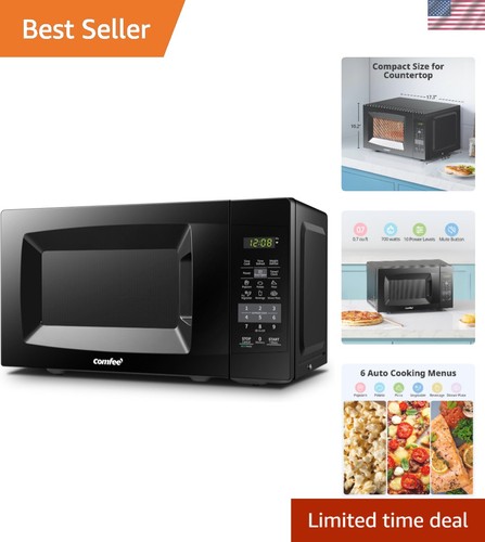 Stainless steel 700w microwave - steel,